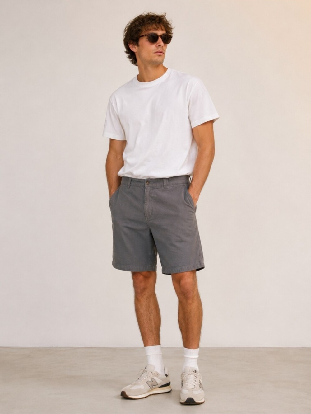 Kavu Canvas Shorts Mens  (Tag‎ 34)  9" Inseam Work Utility Outdoors Olive Grey